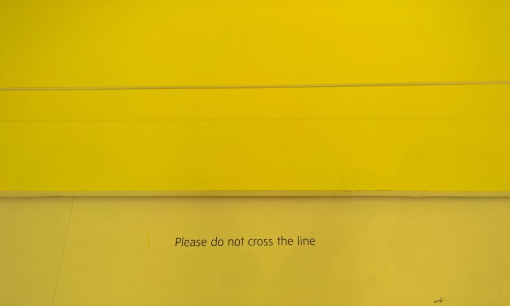 Do not cross the line