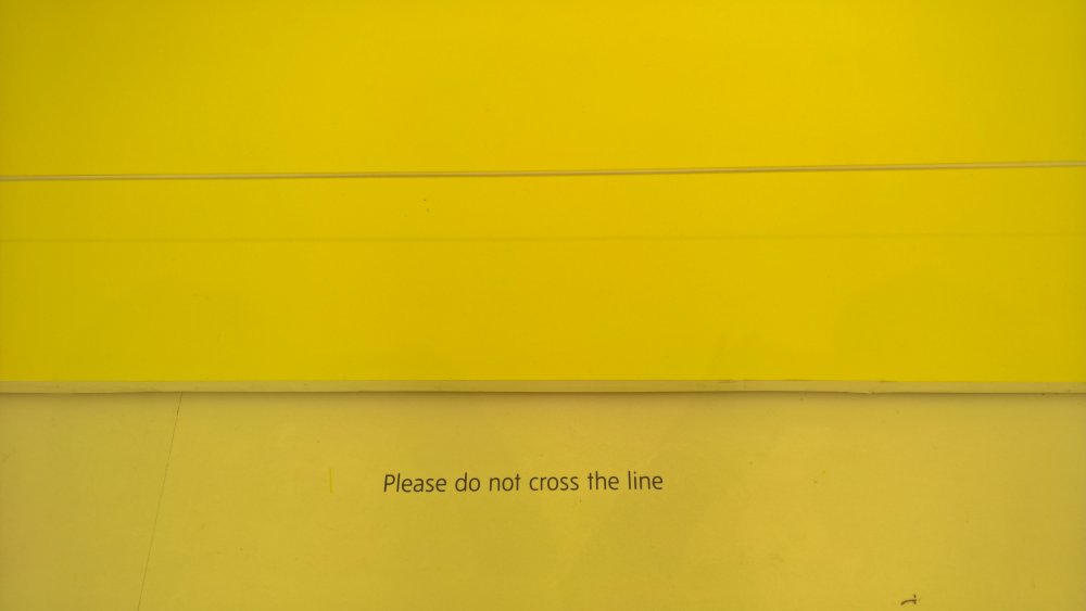 Do not cross the line