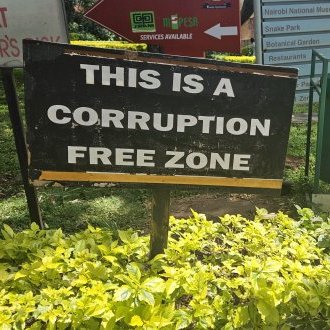 This is a corruption free zone