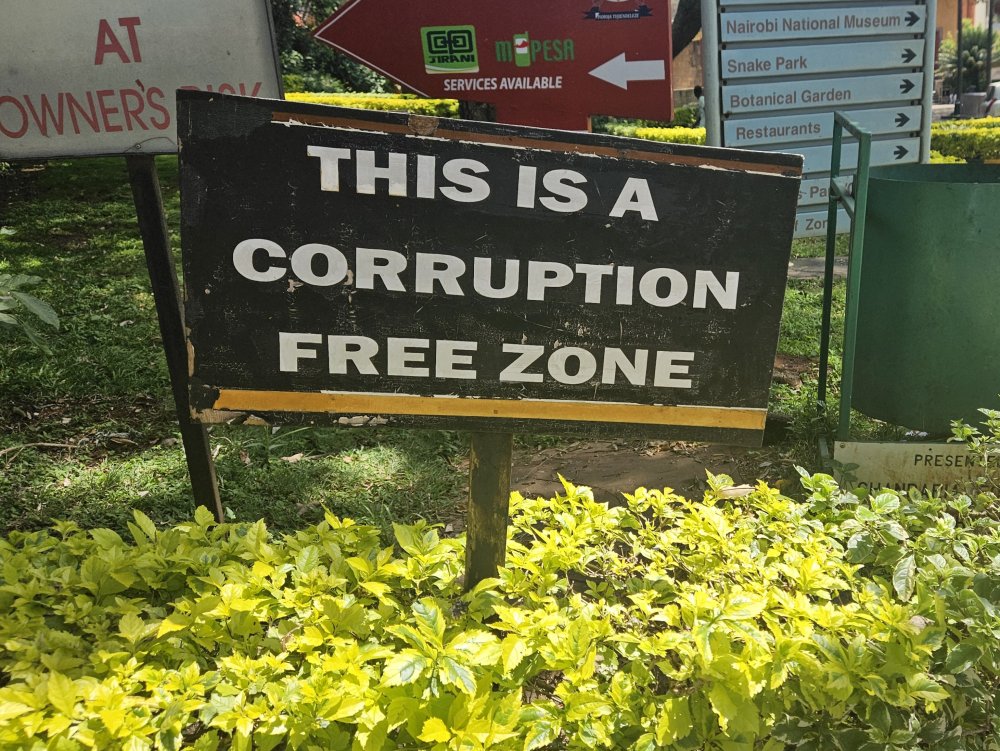 This is a corruption free zone