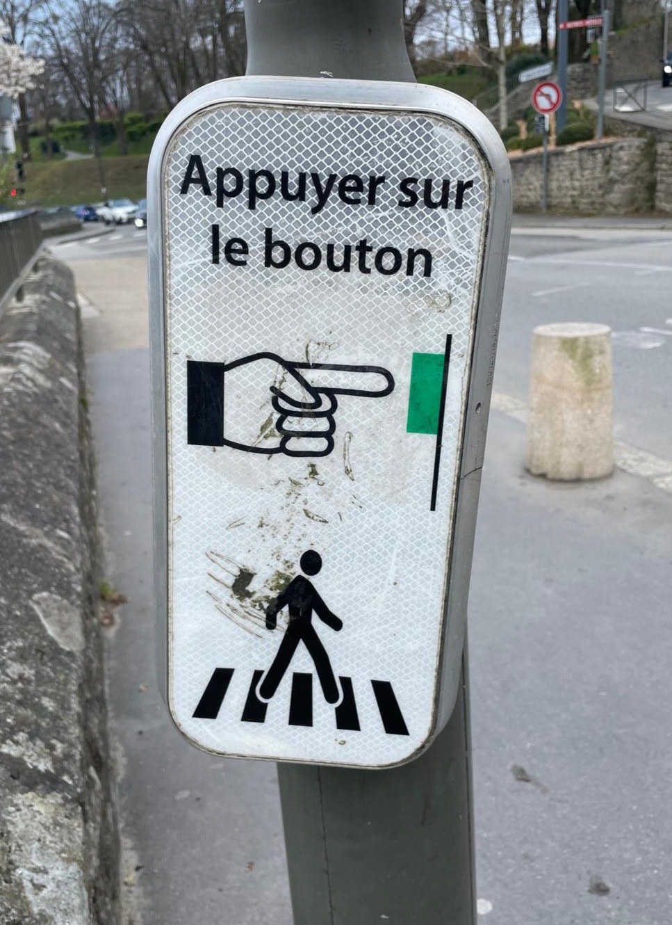 Appuyer sur le bouton